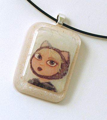 resin pendant art necklace by kgb resin pendant art necklace by kgb